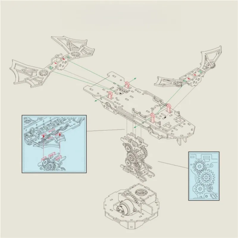 3D Holzpuzzle - Wind Voyager