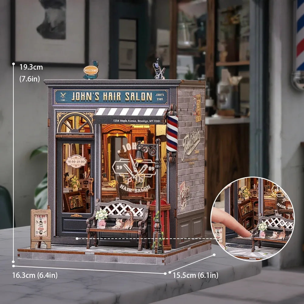 John's Hair Salon Book Nook Kit