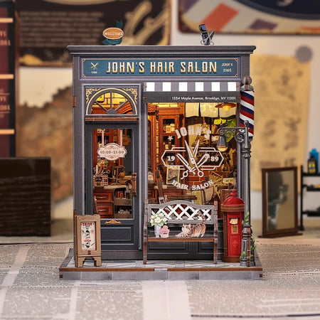 John's Hair Salon Book Nook Kit