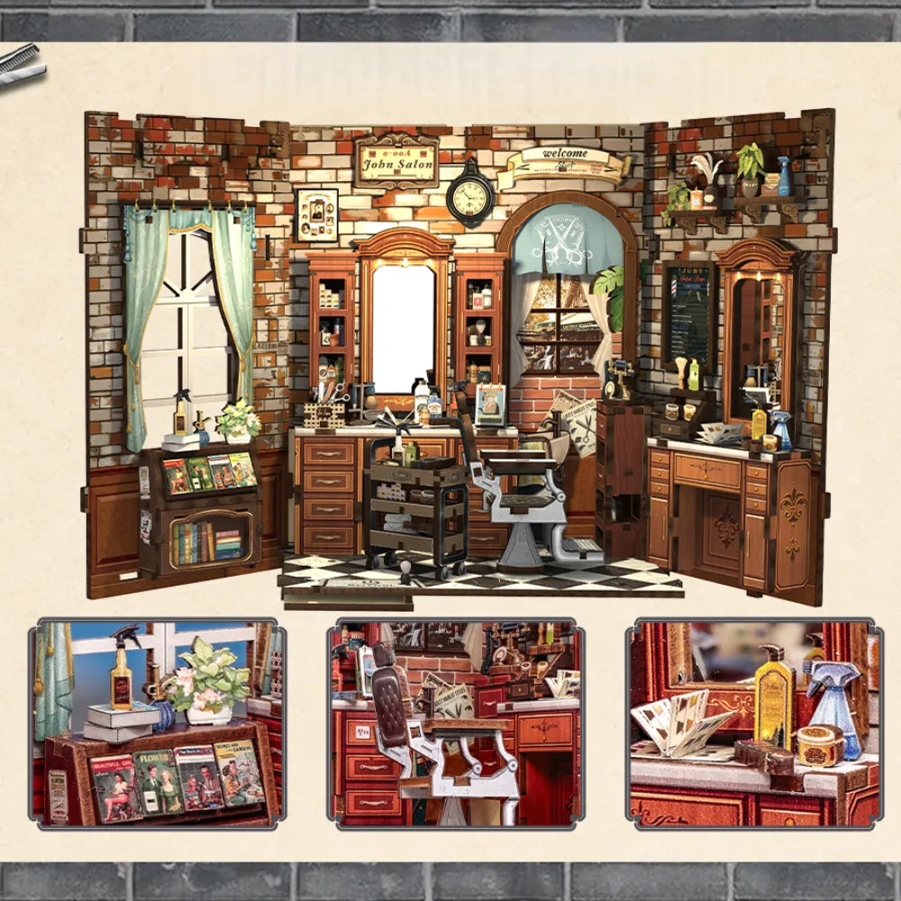 John's Hair Salon Book Nook Kit