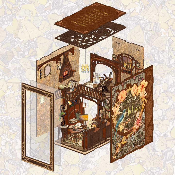 Painter's Day at Dusk Book Nook Kit