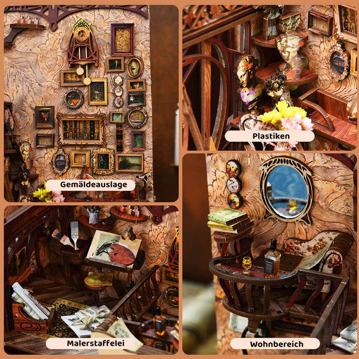 Painter's Day at Dusk Book Nook Kit