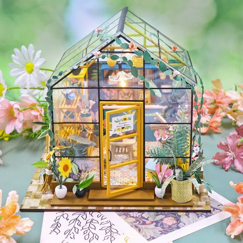 Sunshine Flower House Miniature House Kit