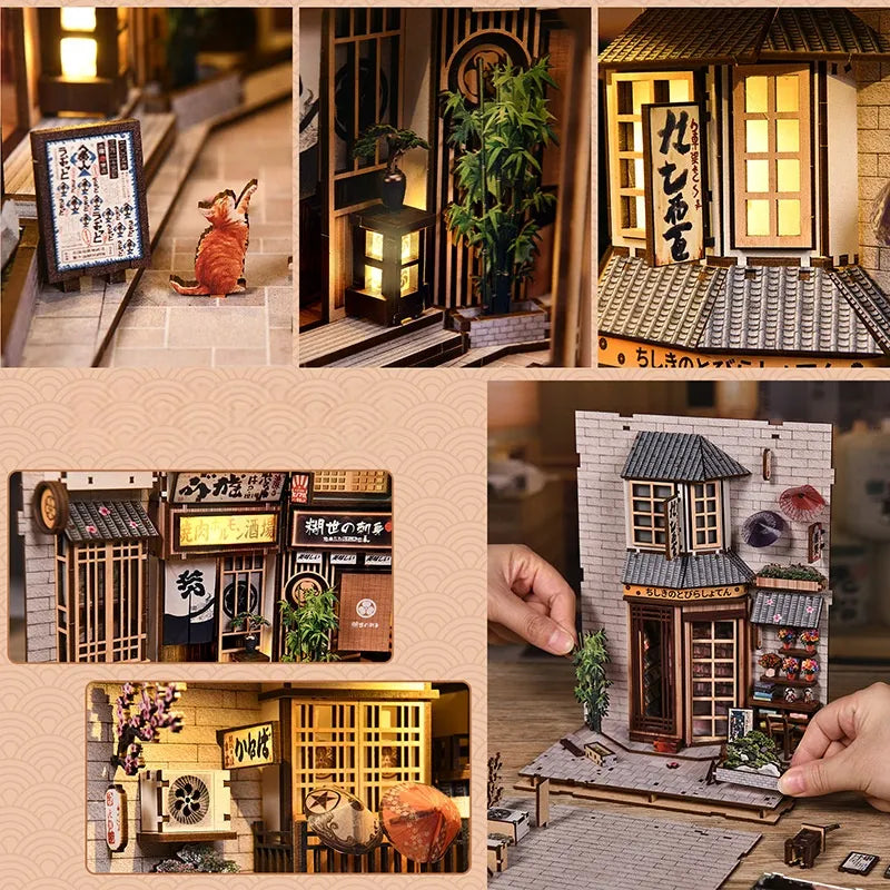 The Alley Waiting for the Cat Book Nook Kit