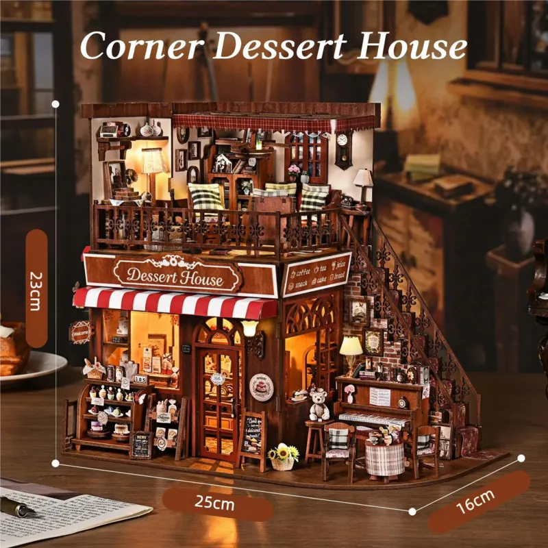 Corner Dessert House Miniature House Kit