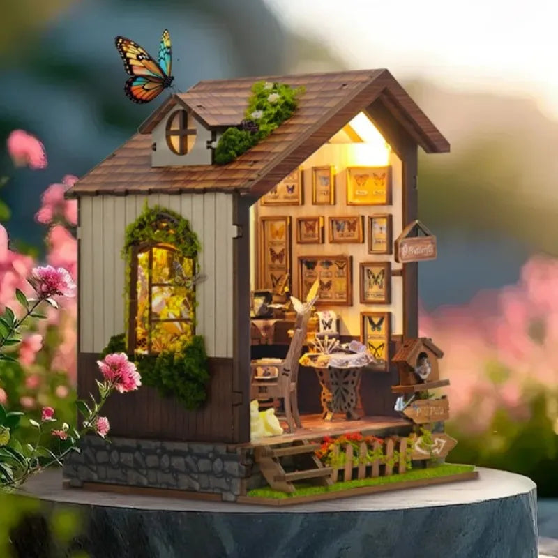 Butterfly House Miniature House Kit