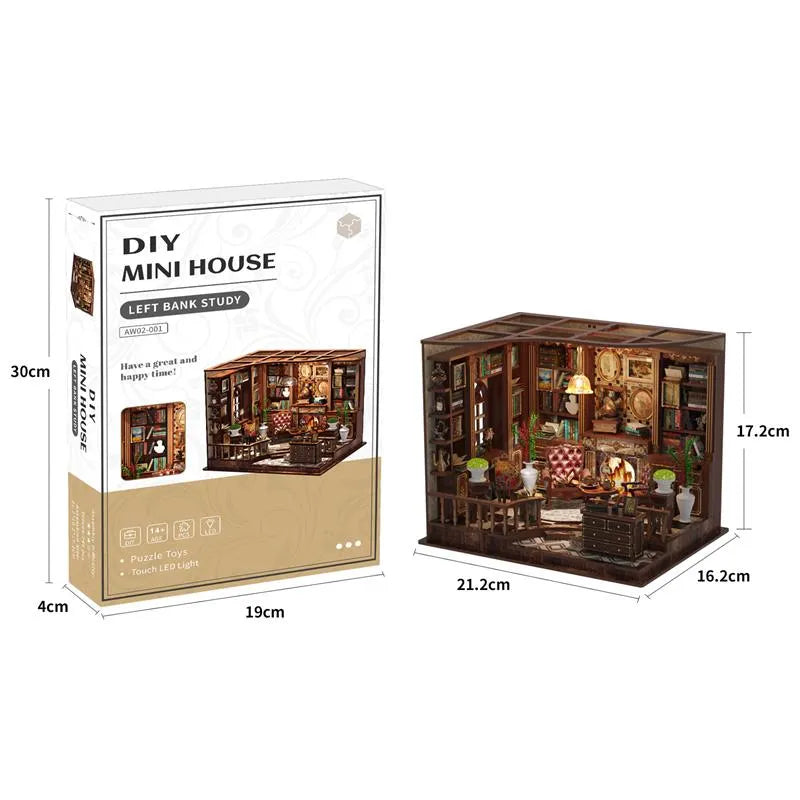 Left Bank Study Miniature House Kit