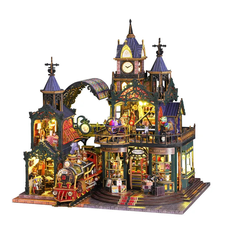 Miniatur Haus Bausatz - Rail Track Secluded City