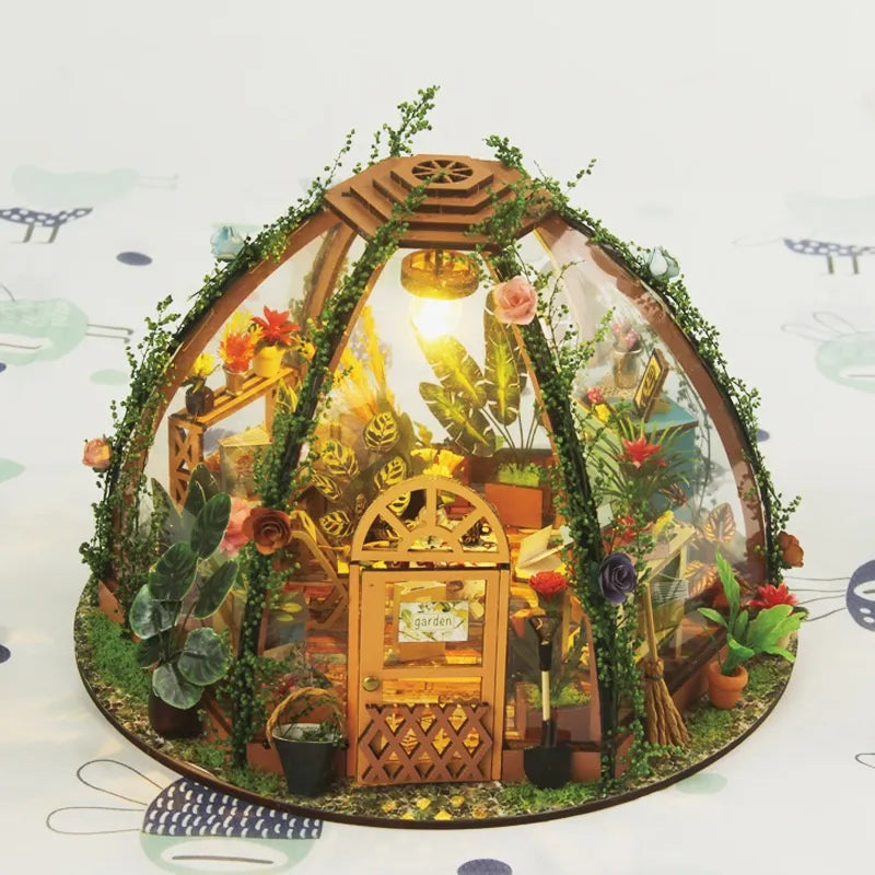 Starry Sky Flower House Miniature House Kit