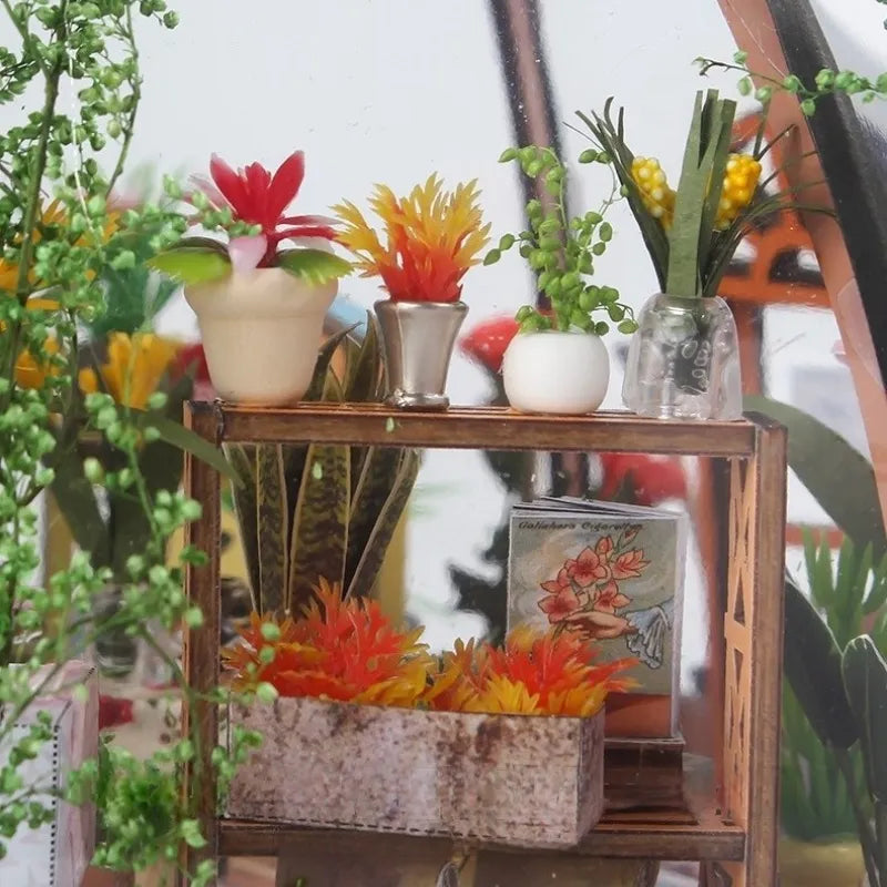Starry Sky Flower House Miniature House Kit