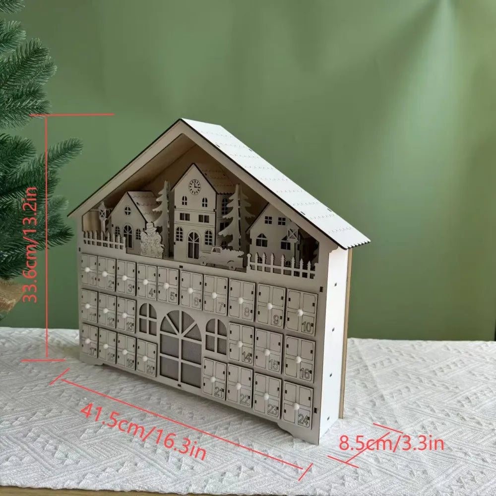 White Wooden Advent Calendar