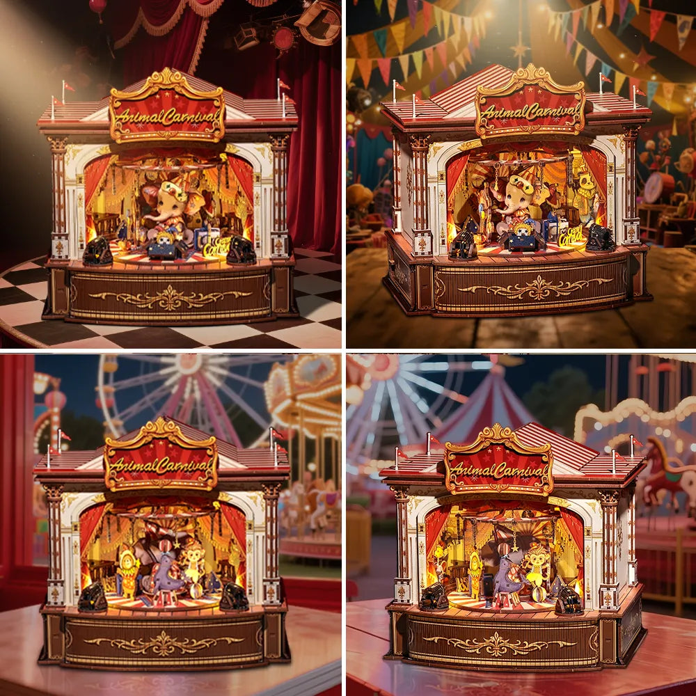 DIY Holz-Spieluhr - Animal Carnival