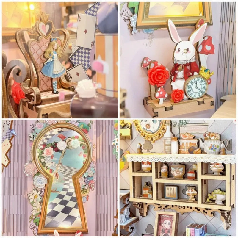 A Wonderland scene, one small detail at a time