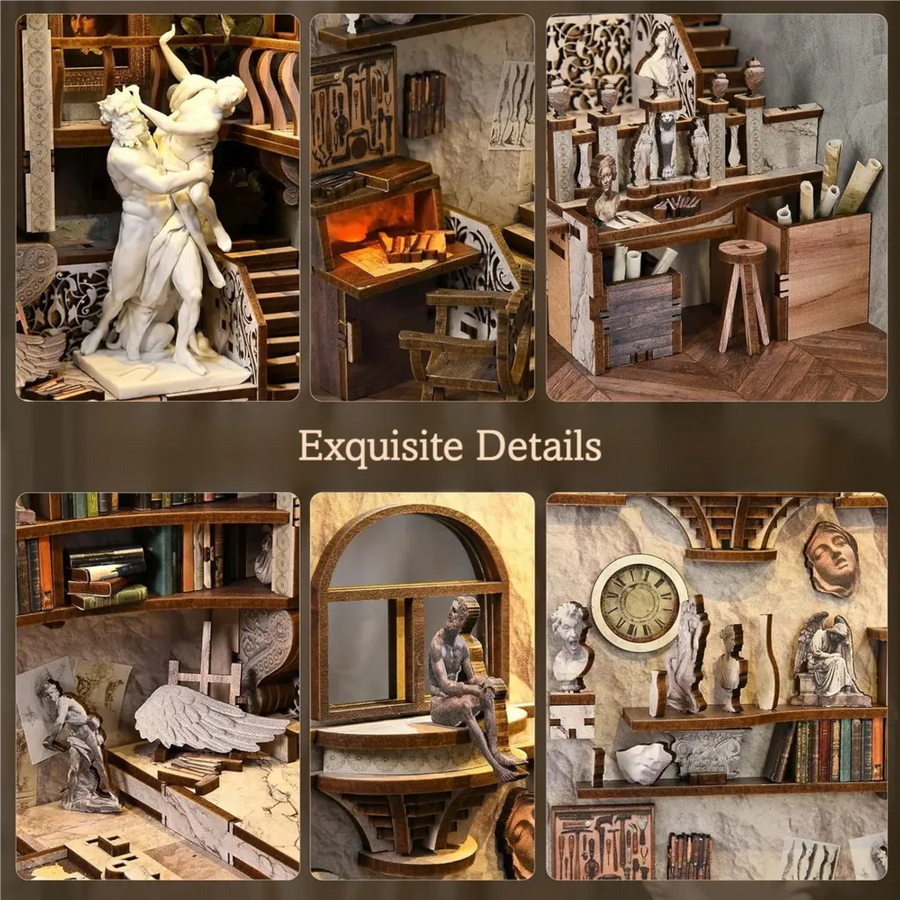 Build a sculptor’s studio between your books