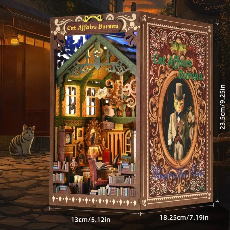 Cat Affairs Bureau Book Nook Kit