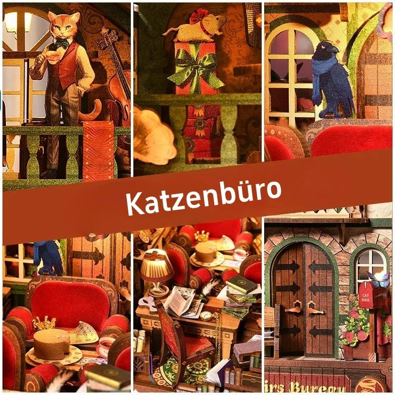 Cat Affairs Bureau Book Nook Kit