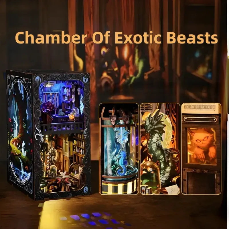 Chamber of Exotic Beasts Book Nook Kit