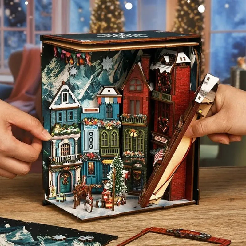 Christmas Street Corner Book Nook Kit