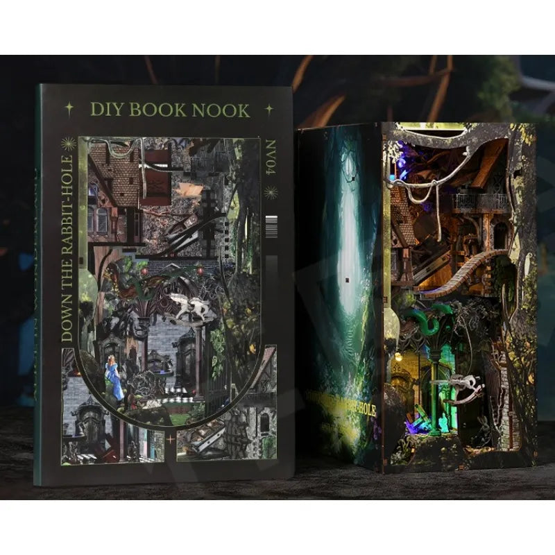 Down the Rabbit Hole Alice in Wonderland Book Nook Kit