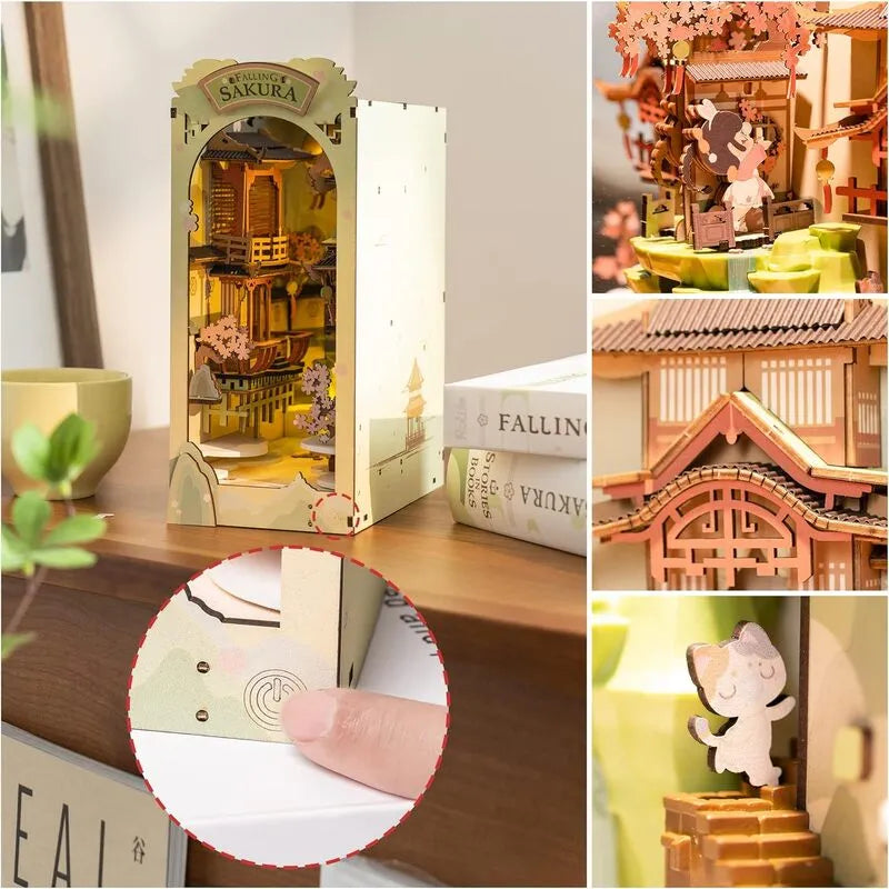 Falling Sakura Book Nook Kit