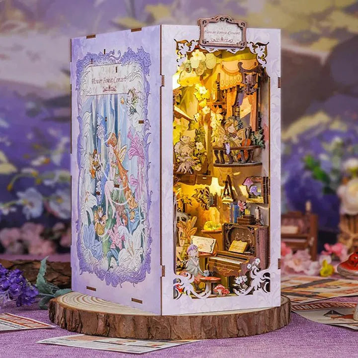 Flower Forest Concert Book Nook Kit