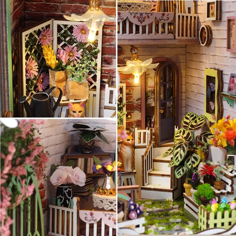 A flower-filled scene, made by you