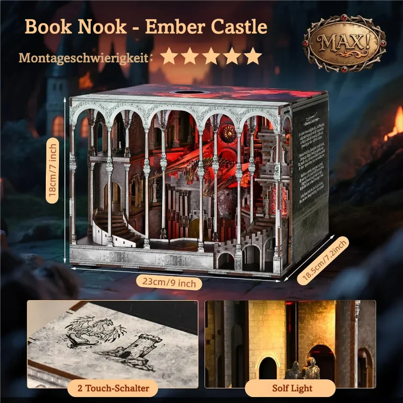 Book Nook Fourth Wing - Ember Castle
