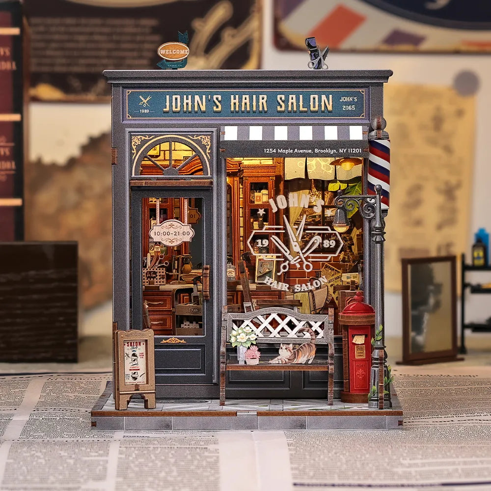John's Hair Salon Book Nook Kit
