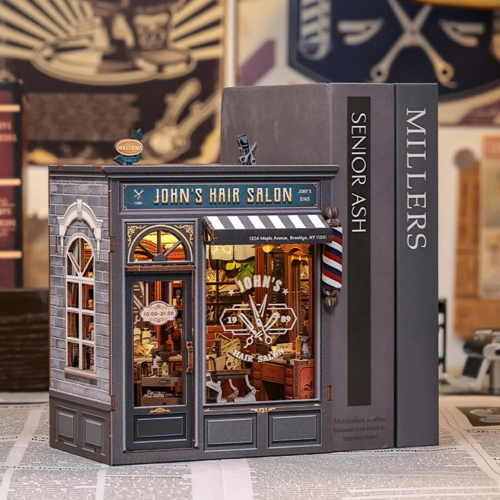John's Hair Salon Book Nook Kit