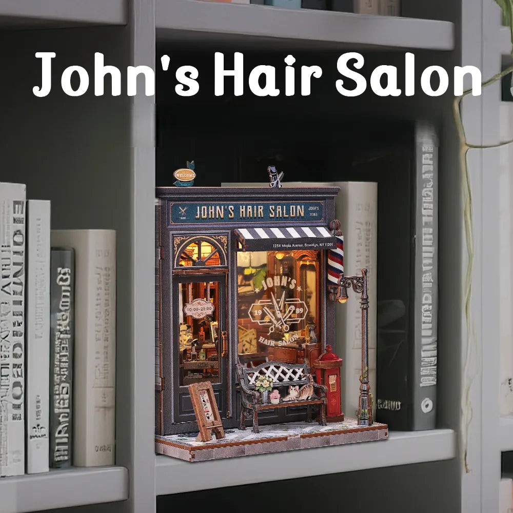 John's Hair Salon Book Nook Kit