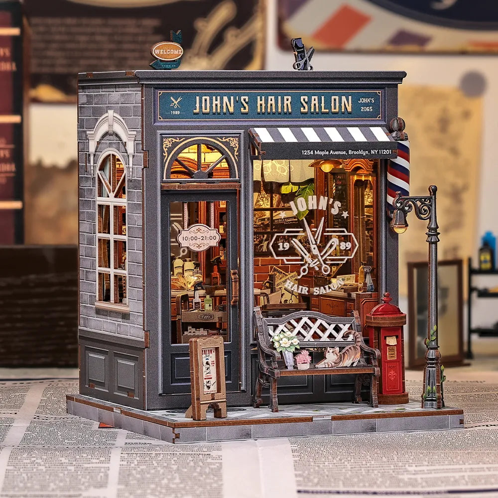John's Hair Salon Book Nook Kit