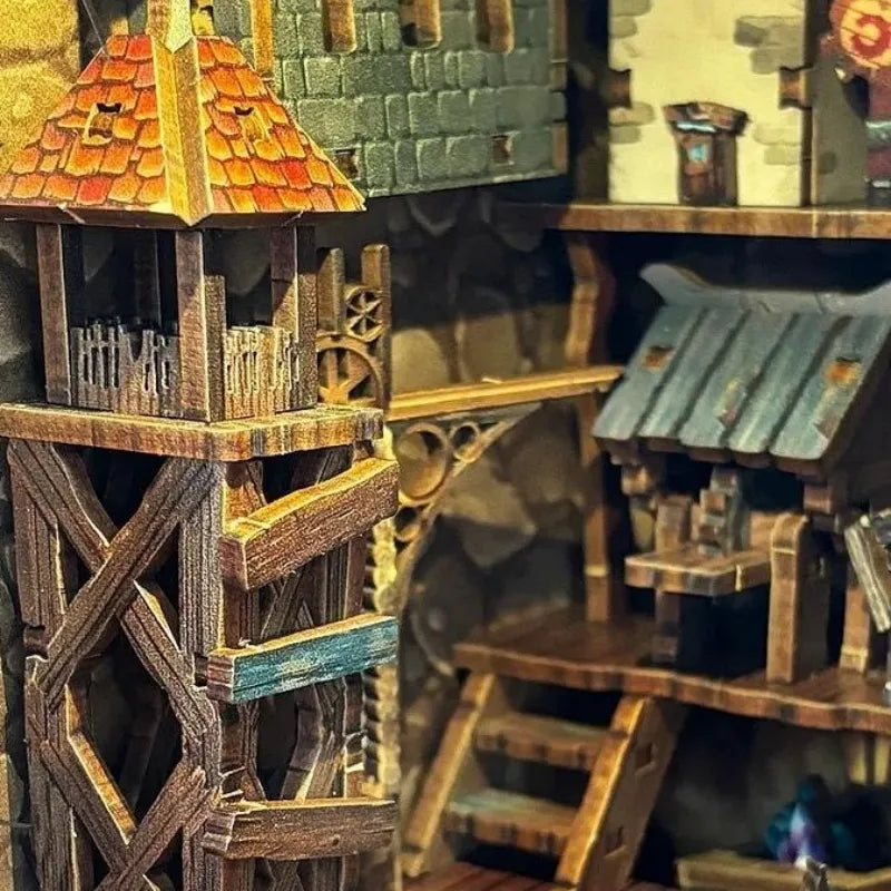 Mining Zone Fortress Book Nook Kit
