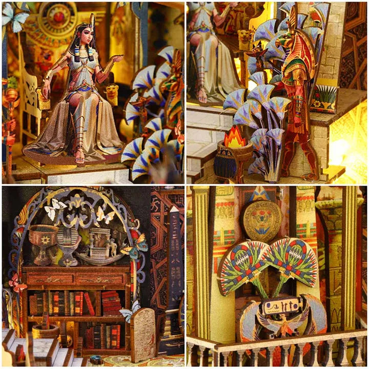 Ancient Egypt in a miniature palace scene