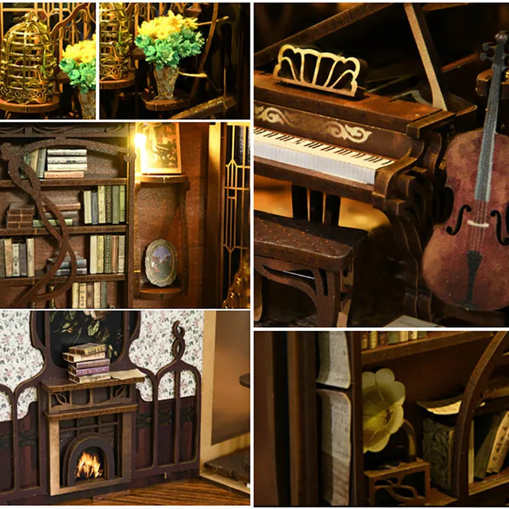 Pianist with Nightingale Book Nook Kit