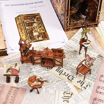 Book Nook - Painter's Day At Dusk