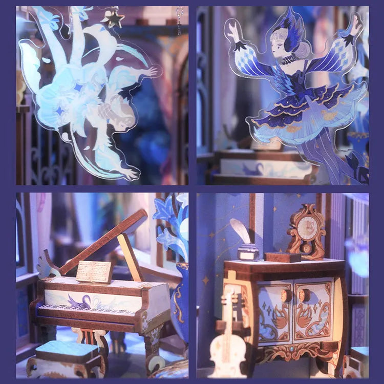 Swan Dream Book Nook Kit