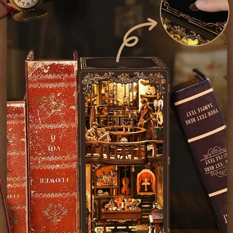 The Case of the Hidden Box book nook kit – detail view 5