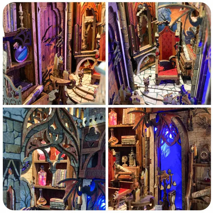 A castle chamber full of dark detail