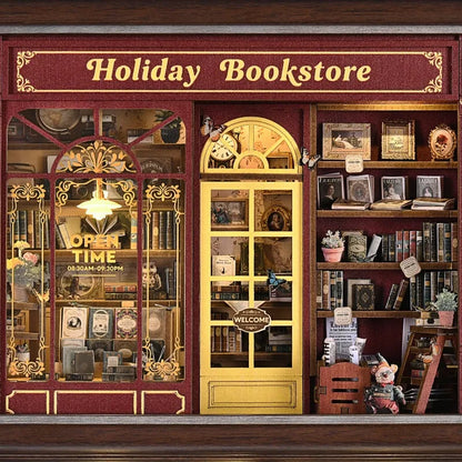 DIY 3D-Bilderrahmen Bausatz - Street Corner Holiday bookstore