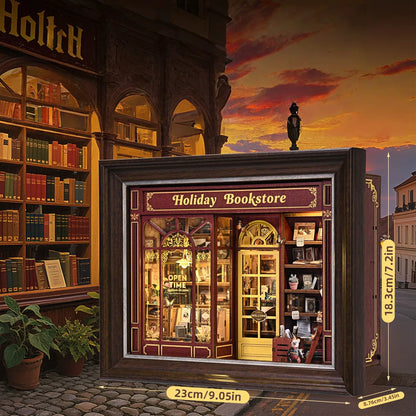 DIY 3D-Bilderrahmen Bausatz - Street Corner Holiday bookstore