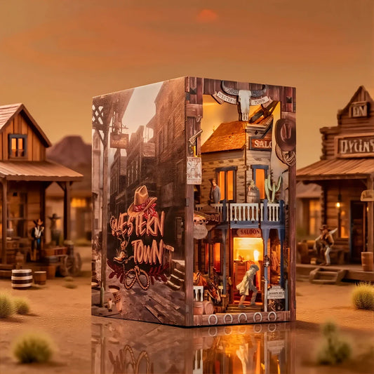 DIY Holz Book Nook - Western Town