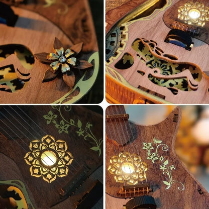 3D Holzpuzzle - Gitarren Bausatz