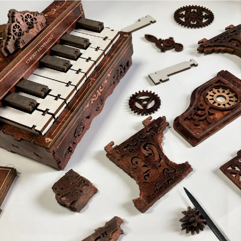 3D Holzpuzzle | Klavier Bausatz - Chord Movement