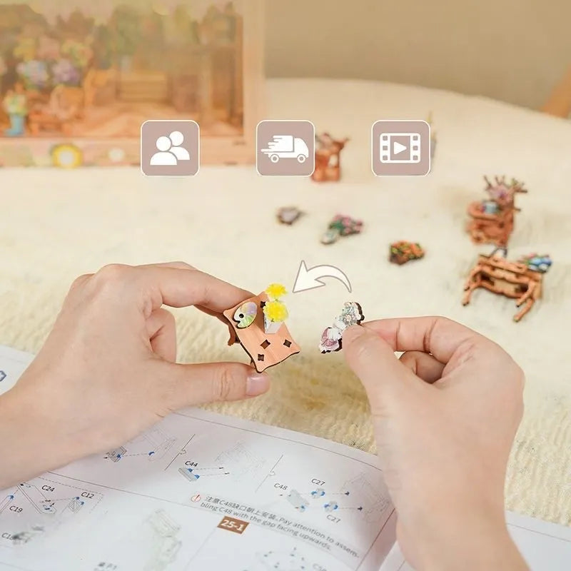 DIY 3D-Bilderrahmen Bausatz - Blossom time