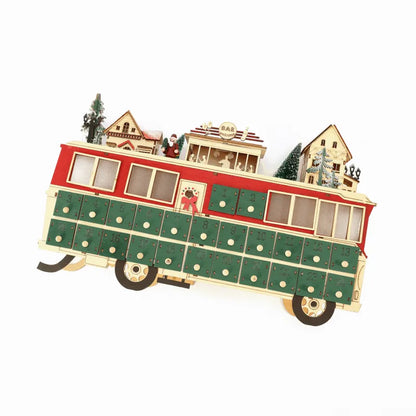 Holz-Bus-Szene Adventskalender