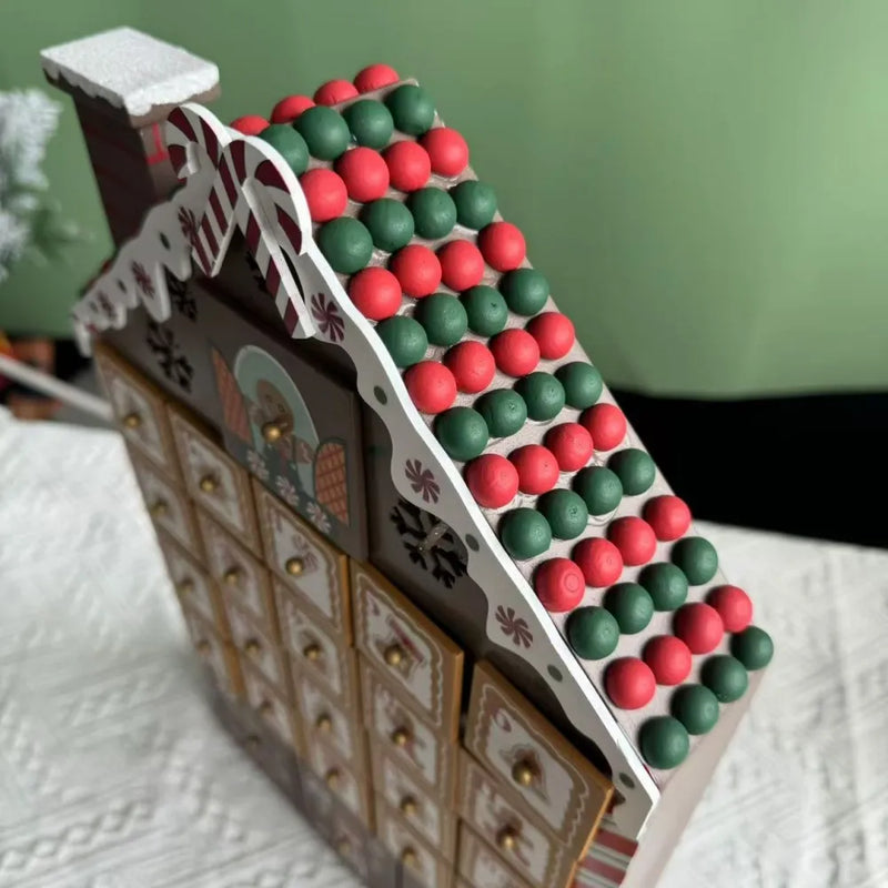 Gingerbread House Wooden Advent Calendar