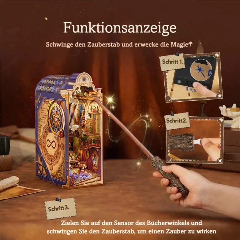 Magic Wand | Interaktiver Zauberstab für TONECHEER Book Nooks