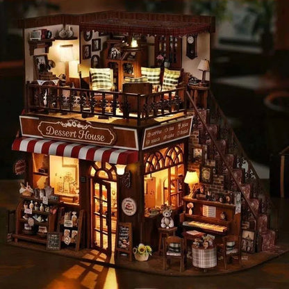 Miniatur Haus Bausatz - Corner Dessert House