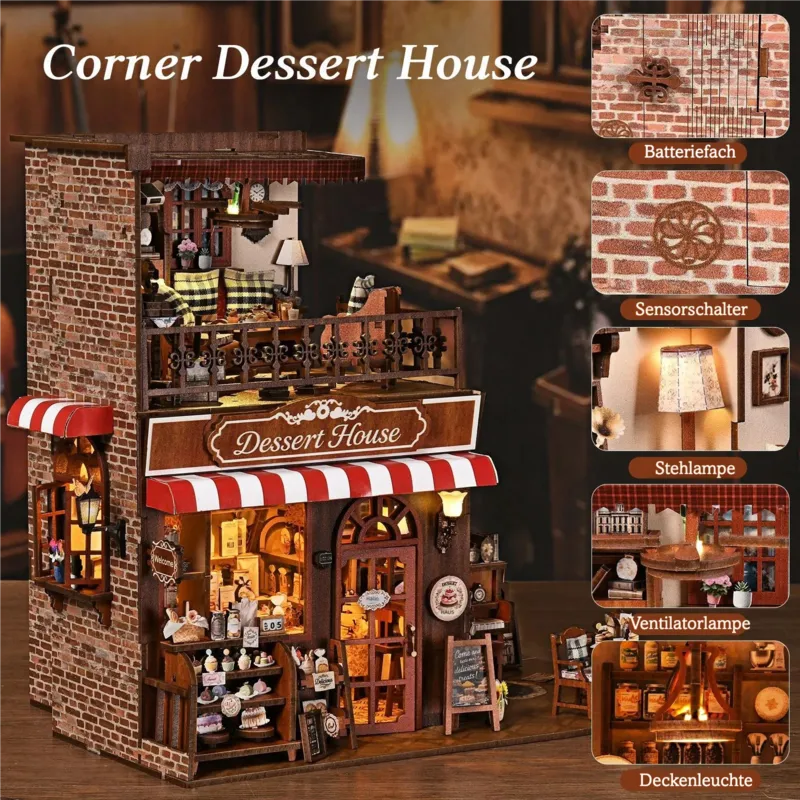 Miniatur Haus Bausatz - Corner Dessert House