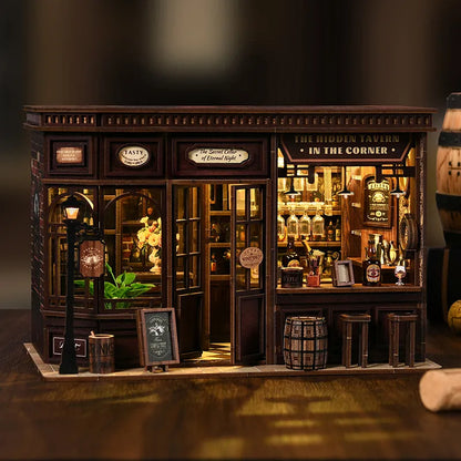 Miniatur Haus Bausatz - Corner Tavern